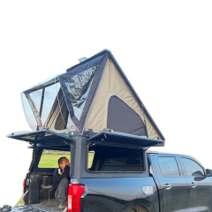 Wholesale Price Aluminum Hard Type Truck Bed Cover with Roof Top Tent Camping Car Rooftop Tent Automatic Quick Set Thin Roof Top Tent