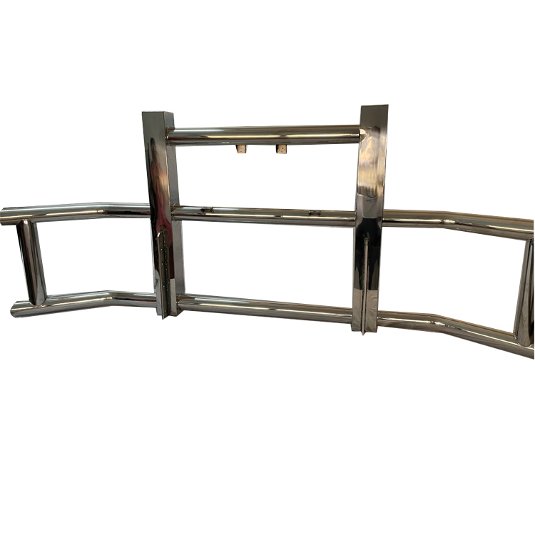 Wholesale Heavy Duty Stainless Steel Front Bull Bar Bumper Deer Guard for Semi Truck Freightliner and Volvo Vnl