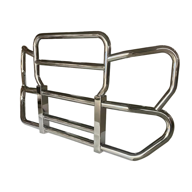 High Quality Brush Guard for Front Bumper Deer Moose Guard Bracket Grille Semi-Truck Accessories for Trucks Steel Deer Guard Protector