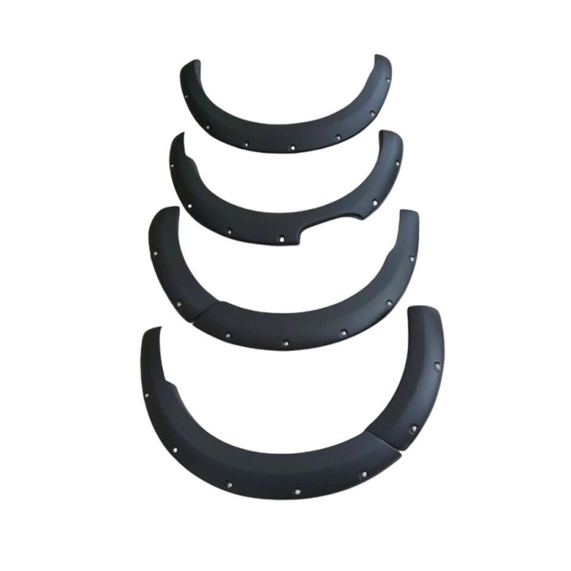 Car 4PCS Wheel Side Protector 6" Trim Matte Black Wheel Fender Flares for Nissan Navara Np300 2021 Fender Flares