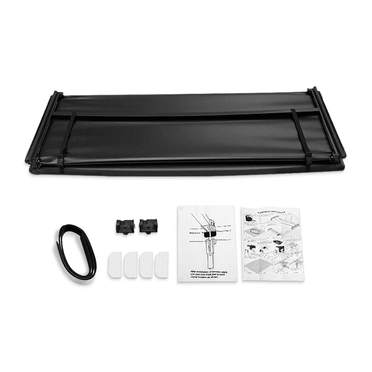 4X4 Truck Bed Cover Tonneau Cover Soft Tri-Fold Cover Truck Spare Accessories for Hilux Dmax Np300 Sliverado