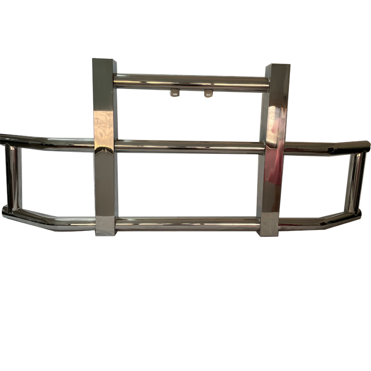 Wholesale Heavy Duty Stainless Steel Front Bull Bar Bumper Deer Guard for Semi Truck Freightliner and Volvo Vnl