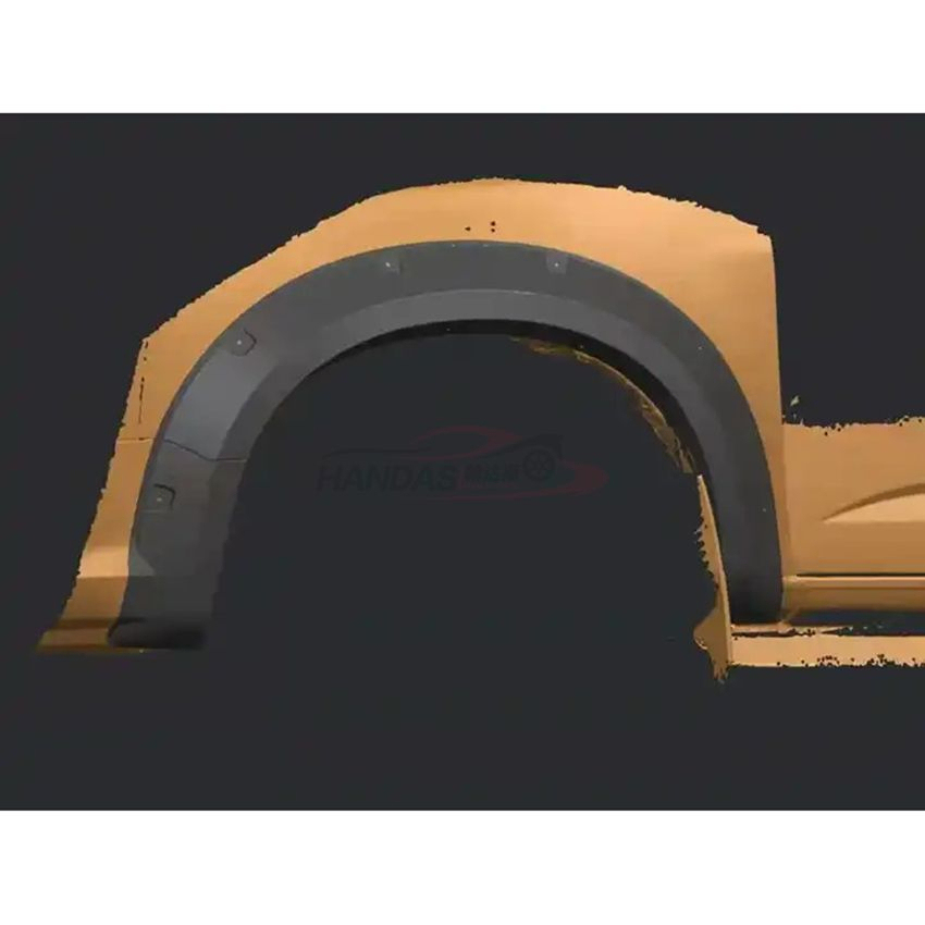 Smooth-Textured Matte Black Pocket Bolt-Riveted Style Fender Flares for Chevy Colorado 2016