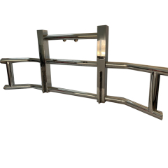 Wholesale Heavy Duty Stainless Steel Front Bull Bar Bumper Deer Guard for Semi Truck Freightliner and Volvo Vnl