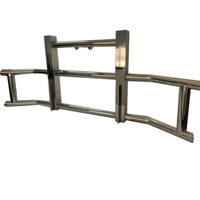 Wholesale Heavy Duty Stainless Steel Front Bull Bar Bumper Deer Guard for Semi Truck Freightliner and Volvo Vnl