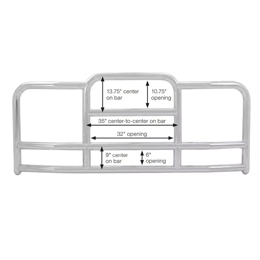 Factory Custom Heavy Duty Truck Deer Guard Semi Truck Cow Bar Moose Bumper Guard Truck Accessories Wholesale Price