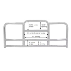 Factory Custom Heavy Duty Truck Deer Guard Semi Truck Cow Bar Moose Bumper Guard Truck Accessories Wholesale Price