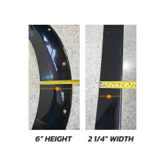 Car 4PCS Wheel Side Protector 6" Trim Matte Black Wheel Fender Flares for Nissan Navara Np300 2021 Fender Flares