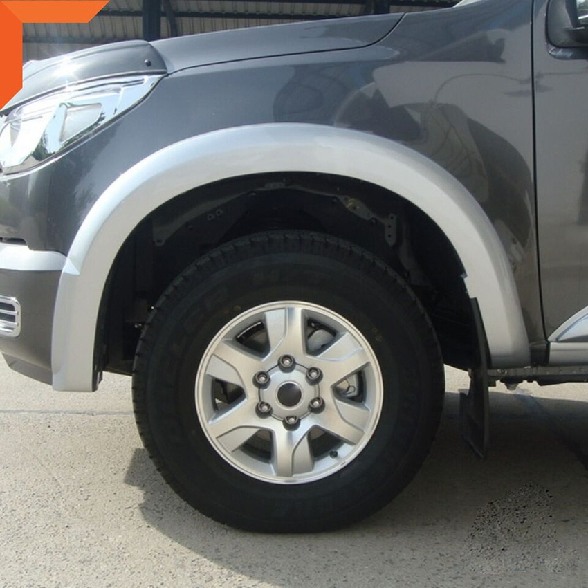 ABS Pocket Rivet Style Wheel Arch Well Wide Body Parts Car Fender Flares for Colorado 2016+