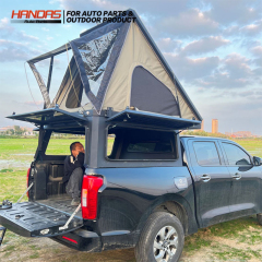 Wholesale Price Aluminum Hard Type Truck Bed Cover with Roof Top Tent Camping Car Rooftop Tent Automatic Quick Set Thin Roof Top Tent