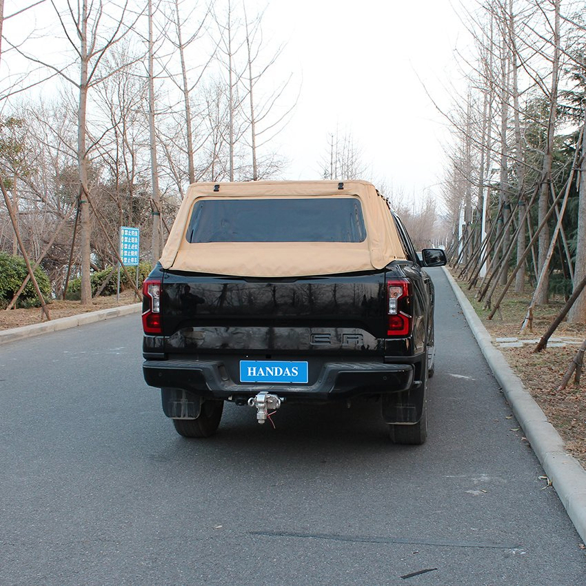 Customized 4X4 Waterproof Soft Type Hardtop High Cover Pickup Truck Canopy Factory Directly for Toyota Hilux Revo Ranger Dmax