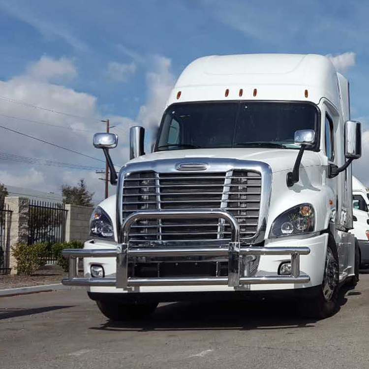 304 Stainless Steel Universal Truck Deer Guard Front Bumper Grille Guards Accessories for Volvo Vnl Freightliner Cascadia Kenworth