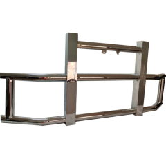Wholesale Heavy Duty Stainless Steel Front Bull Bar Bumper Deer Guard for Semi Truck Freightliner and Volvo Vnl