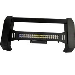 with Light 4X4 Front Guard Grille Guard Nudge Bar Front Bumper for Hilux Ranger Truck Body Spare Parts Car Accessories