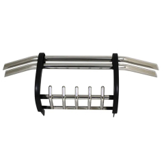 High Quality Truck Parts Double Black Border Fence 4X4 Front Bumper Nudge Bar for Hilux Vigo Revo Toyota Prado Truck Fortuner
