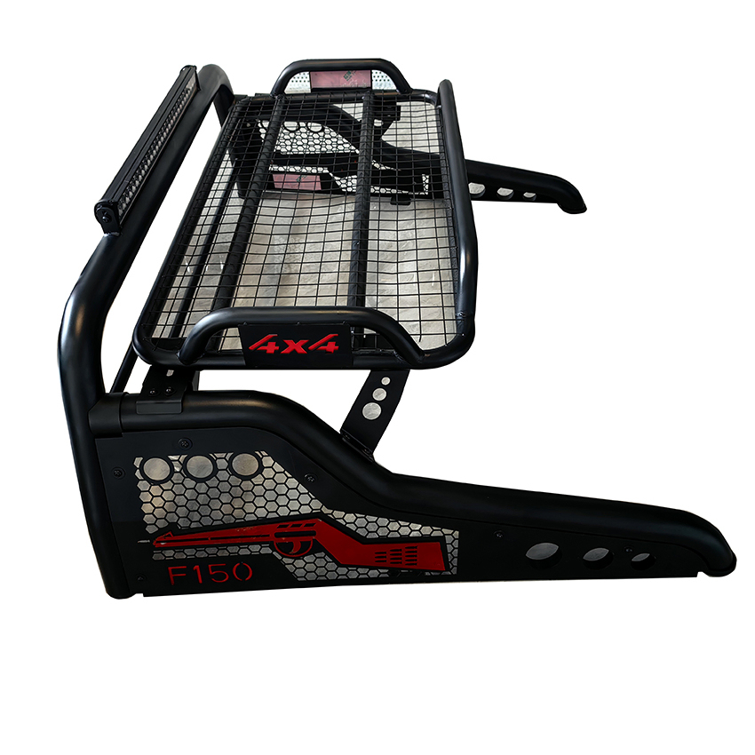 Offroad Truck Bed Chase Rack Sport Bar High Strength Steel Pickup Truck Anti LED Light Sport Roll Bar for Hilux Revo Dmax