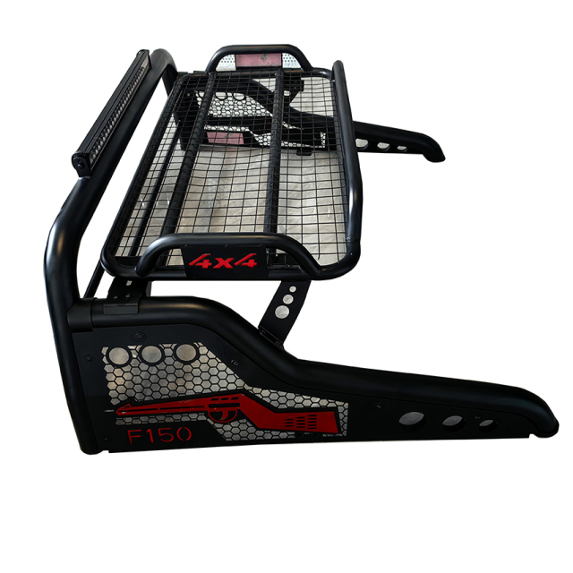 Offroad Truck Bed Chase Rack Sport Bar High Strength Steel Pickup Truck Anti LED Light Sport Roll Bar for Hilux Revo Dmax