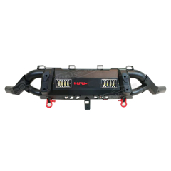 High Quality Iron Steel Front Bumper Nudge Bar Pickup Truck Front Bumper Guard with 2 LED Lights for Hilux Revo Vigo