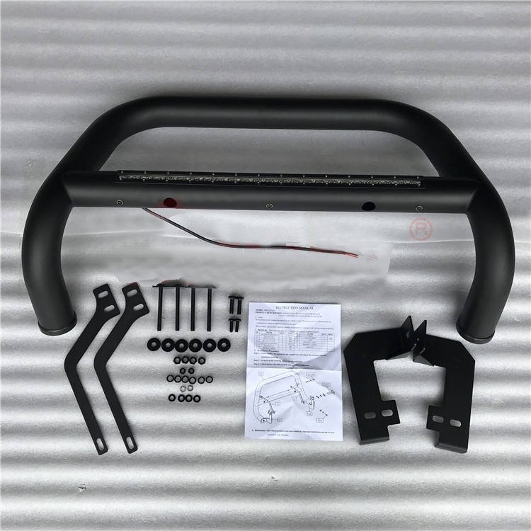 Wholesale Price 4X4 Front Bumper with Light Front Guard Grille Guard Front Bumper Nudge Bar for Hilux Triton L200