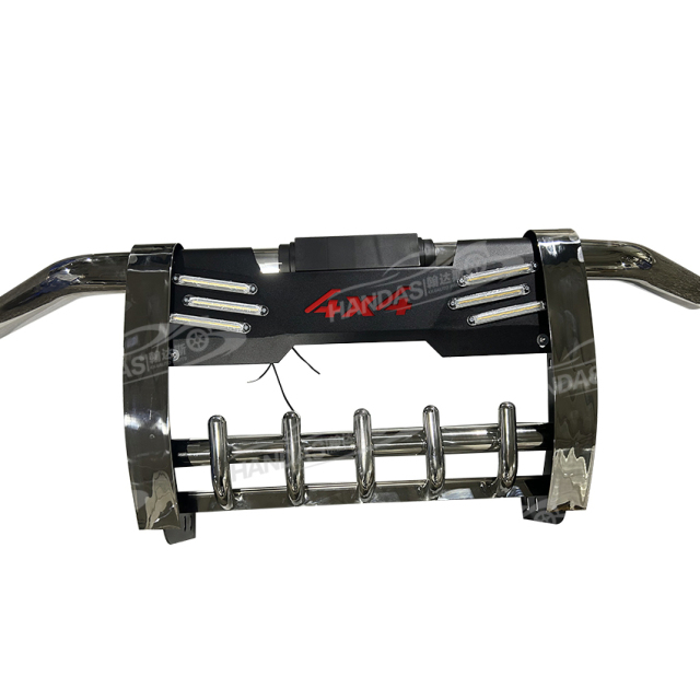 Hot Selling Auto Accessories Custom 201 Stainless Steel Car Front Bumper Grille Guard Nudge Bar Bumper for Toyota Hilux Revo Prado
