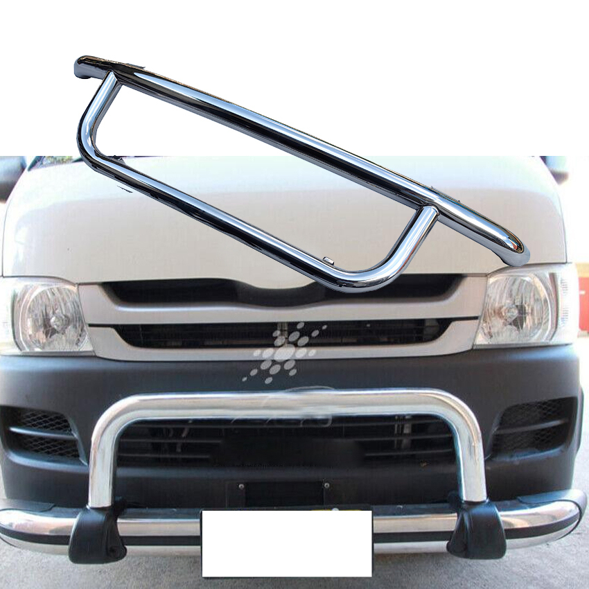 Auto Body Kits Black Style Stainless Steel Front Bumper for Hiace Front Bumper Protector Guard
