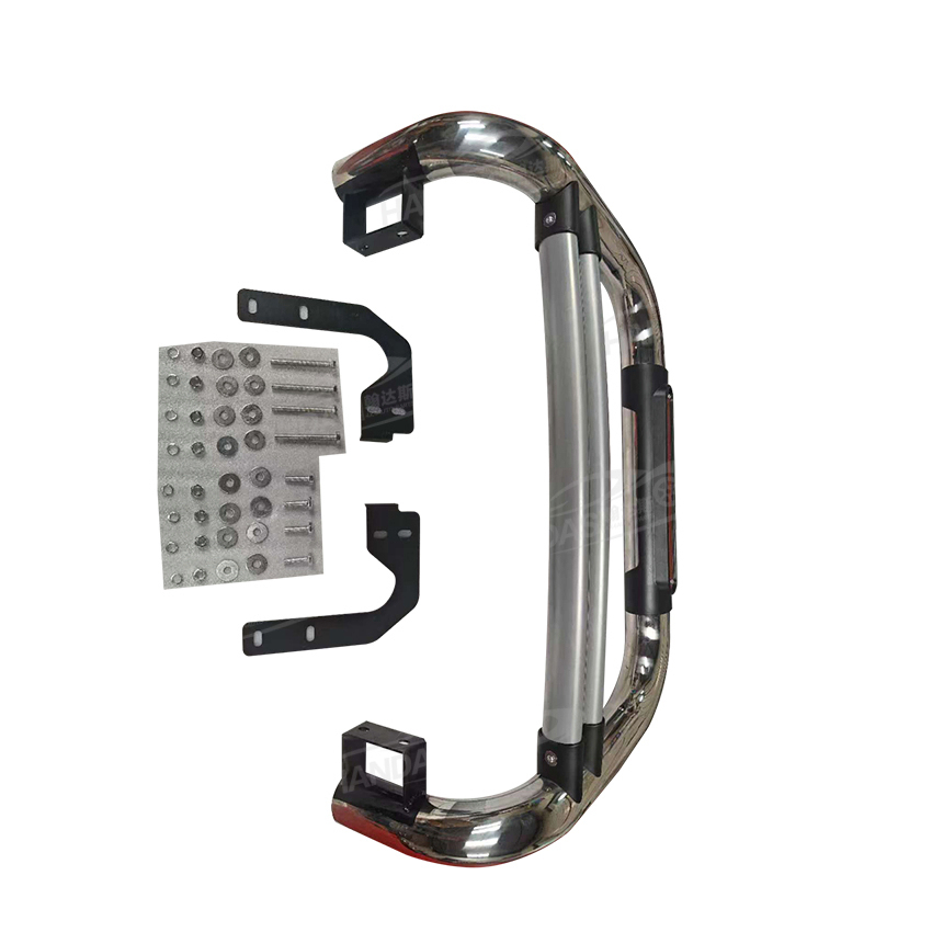 Front Nudge Bar Bumper Guard Stainless Steel Front Bumper Grille Guard for Hilux Revo Pickup Trucks