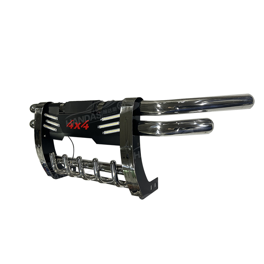 Custom Hilux Accessories Factory 4X4 Auto Parts Truck Front Bumper Grille Guard Car Bumper for Hilux Revo Vigo