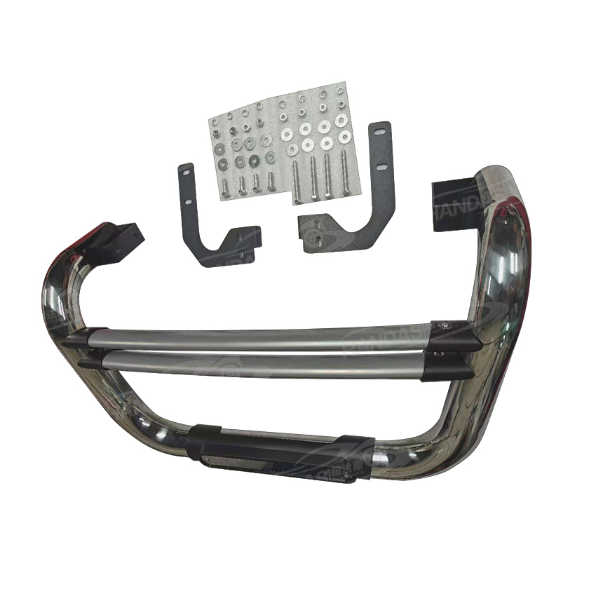 Front Nudge Bar Bumper Guard Stainless Steel Front Bumper Grille Guard for Hilux Revo Pickup Trucks
