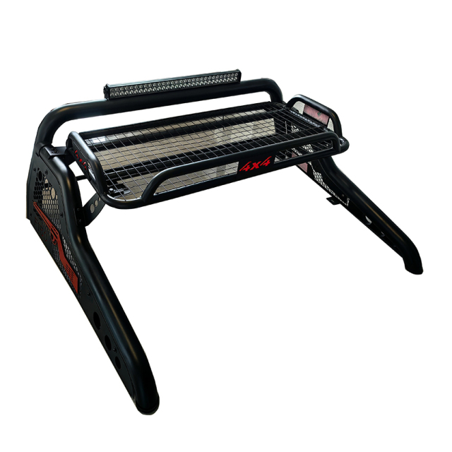 Offroad Truck Bed Chase Rack Sport Bar High Strength Steel Pickup Truck Anti LED Light Sport Roll Bar for Hilux Revo Dmax