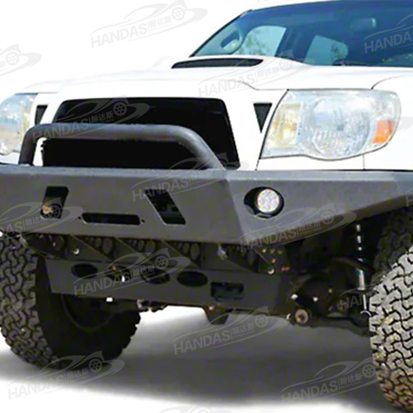 Car Bumper Pickup Truck Offroad Modify Accessories Front Steel Bumper Bull Bar for Tacoma 2005-2015