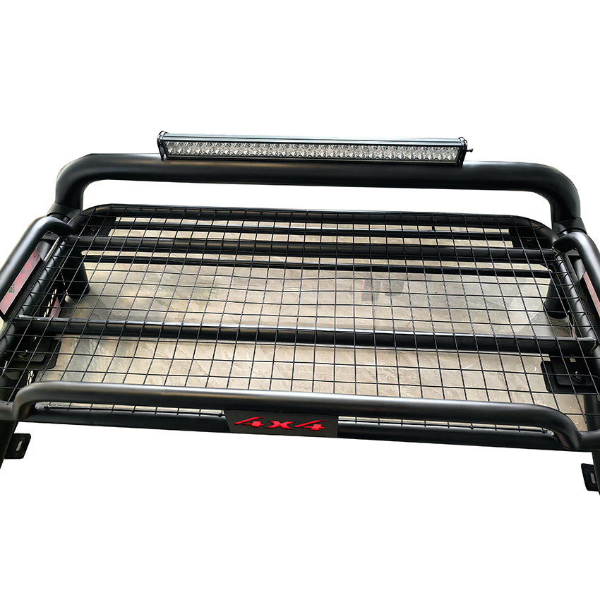 Offroad Truck Bed Chase Rack Sport Bar High Strength Steel Pickup Truck Anti LED Light Sport Roll Bar for Hilux Revo Dmax