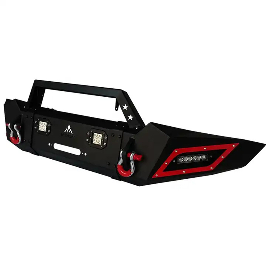 High Quality 4X4 Steel Front Bumper Bull Bar for Pickup Truck Tacoma Universal Spare Parts