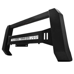 with Light 4X4 Front Guard Grille Guard Nudge Bar Front Bumper for Hilux Ranger Truck Body Spare Parts Car Accessories