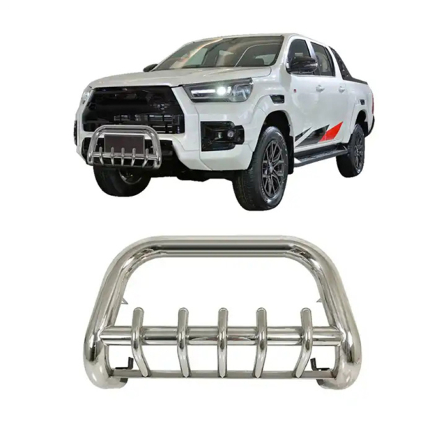 4X4 Pickup Truck Stainless Steel Nudge Bar Front Grille Guard Front Bumper for Toyota Hilux Revo Ford Ranger