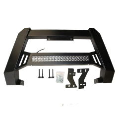 with Light 4X4 Front Guard Grille Guard Nudge Bar Front Bumper for Hilux Ranger Truck Body Spare Parts Car Accessories
