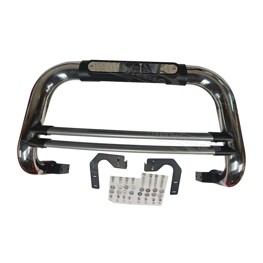 Front Nudge Bar Bumper Guard Stainless Steel Front Bumper Grille Guard for Hilux Revo Pickup Trucks