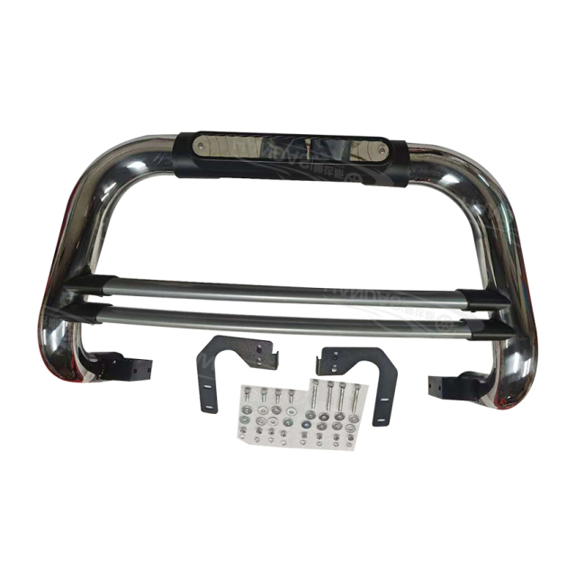Front Nudge Bar Bumper Guard Stainless Steel Front Bumper Grille Guard for Hilux Revo Pickup Trucks