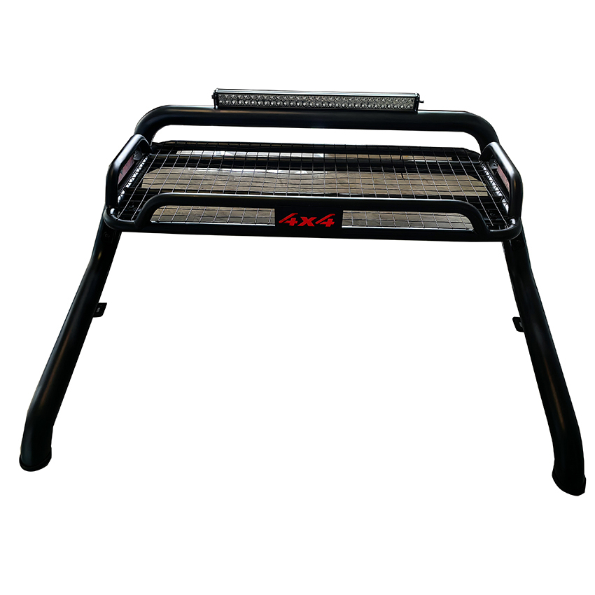 Offroad Truck Bed Chase Rack Sport Bar High Strength Steel Pickup Truck Anti LED Light Sport Roll Bar for Hilux Revo Dmax