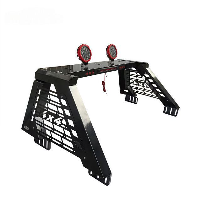 New Design Offroad Car Accessories Roll Bar Sport Bar with Two LED Lights for Toyota Hilux Vigo Revo Rocco Isuzu D-Max