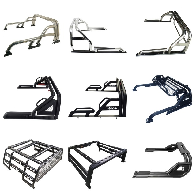 4X4 Manufacturer Universal Steel Pickup Sport Roll Bar Truck Bed Roll Bar for Toyota Hilux Revo Ranger F150
