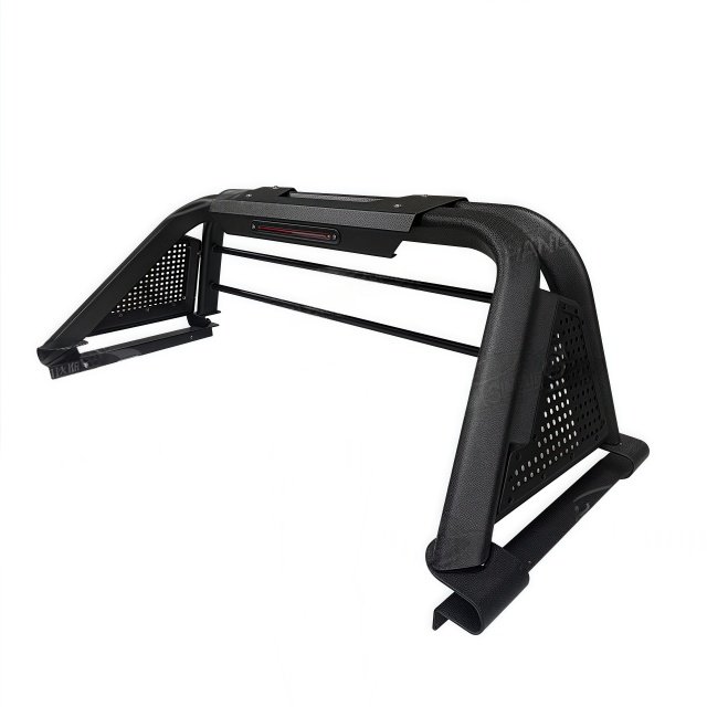 New Design 4X4 Accessories Special Shaped Tube Matte Black Steel Sport Style Pickup Roll Bar for Toyota Hilux Revo Dmax