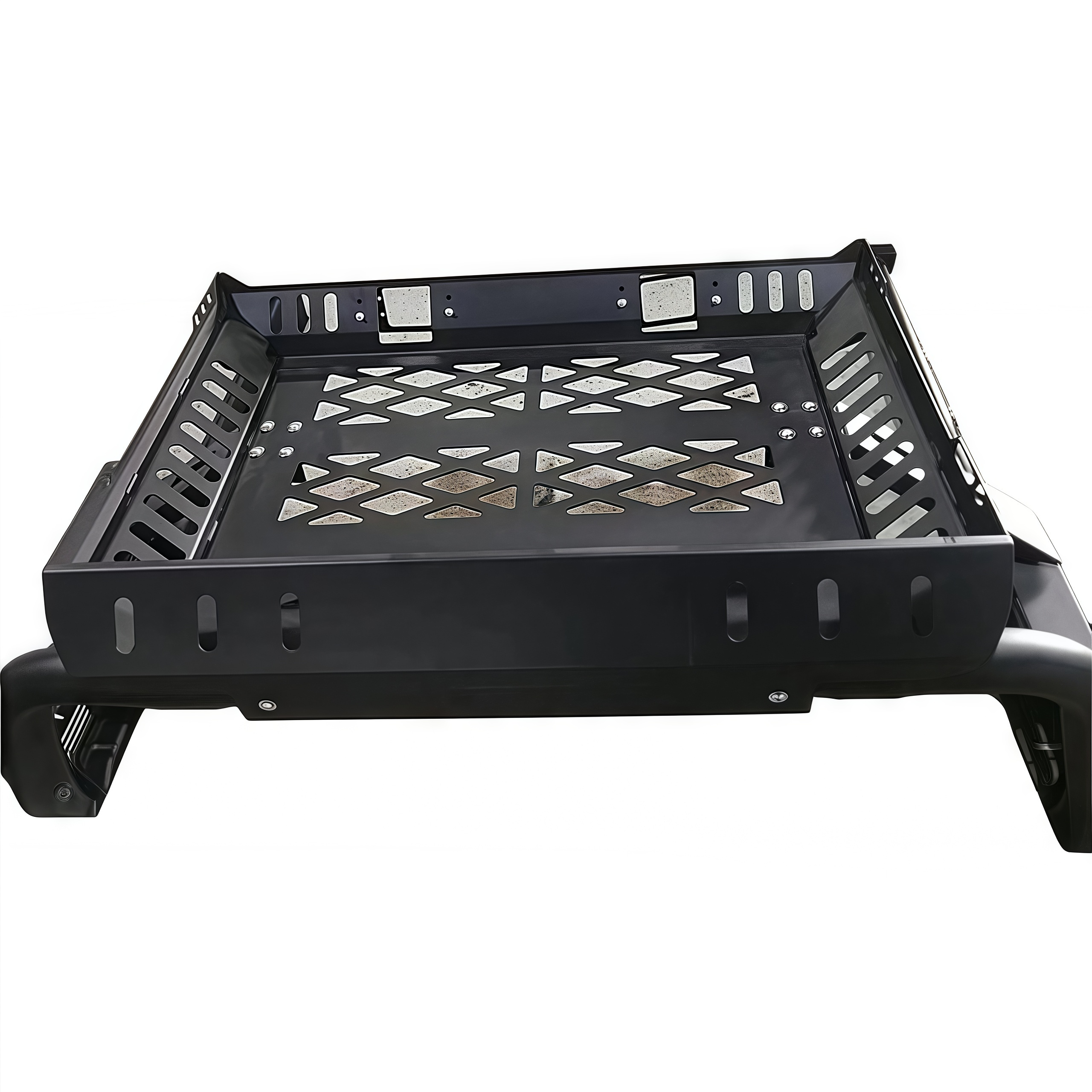 Hot Selling 4X4 Pickup Car Exterior Accessories Universal Steel Bed Rack Roll Bar with Basket for Triton Pickup Trucks Bed Bar