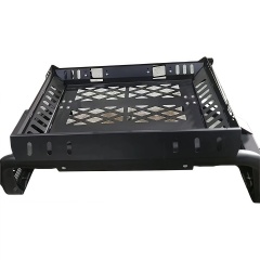 Hot Selling 4X4 Pickup Car Exterior Accessories Universal Steel Bed Rack Roll Bar with Basket for Triton Pickup Trucks Bed Bar