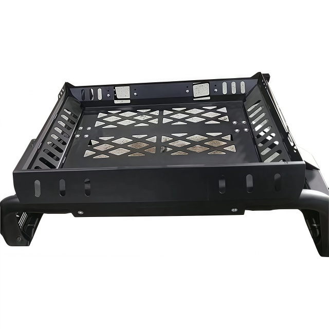 Hot Selling 4X4 Pickup Car Exterior Accessories Universal Steel Bed Rack Roll Bar with Basket for Triton Pickup Trucks Bed Bar