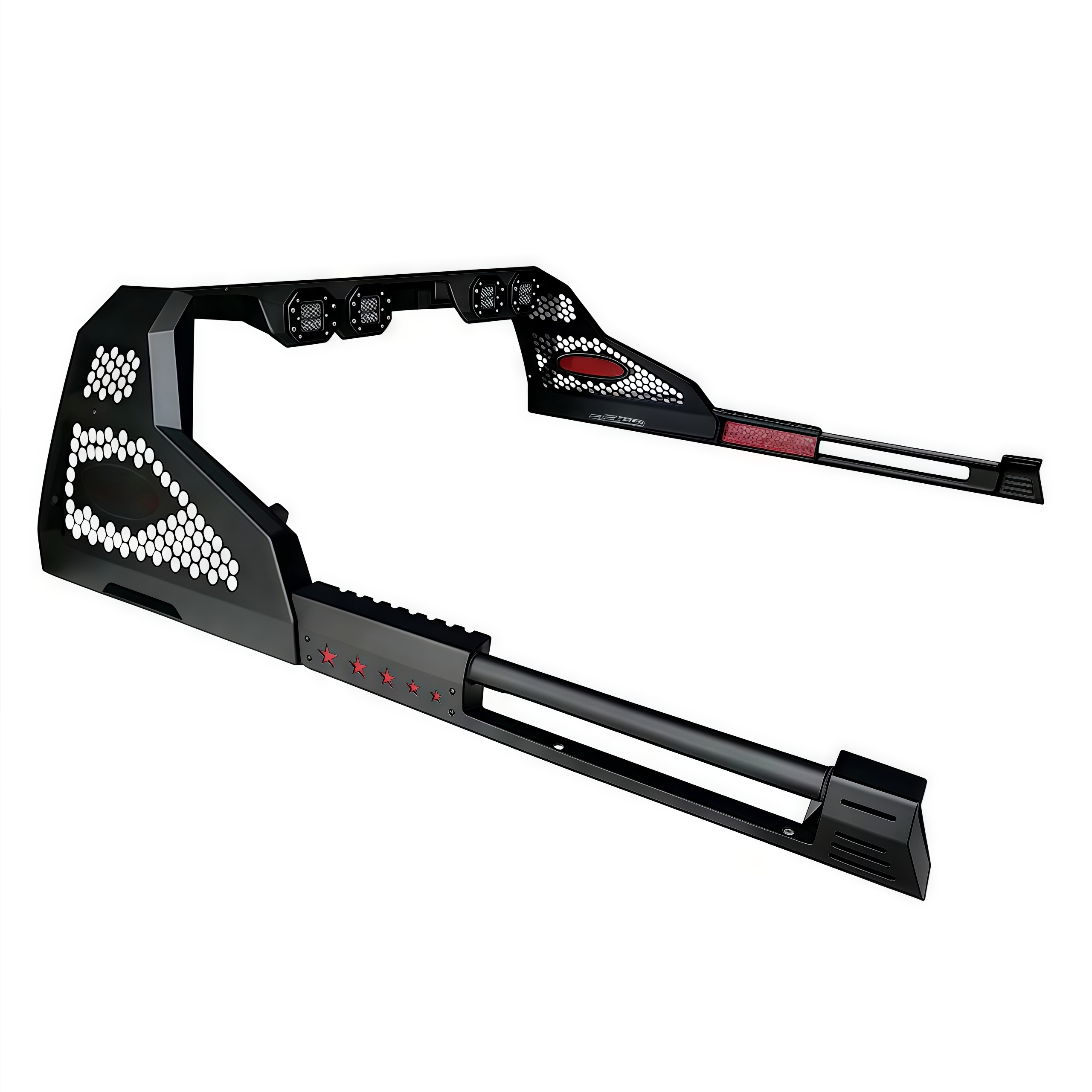 High Quality Iron Steel Bed Rack Bar Pickup 4X4 Offroad Accessories Roll Bar with Brake Lights for Hilux Revo