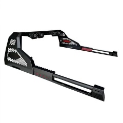 High Quality Iron Steel Bed Rack Bar Pickup 4X4 Offroad Accessories Roll Bar with Brake Lights for Hilux Revo