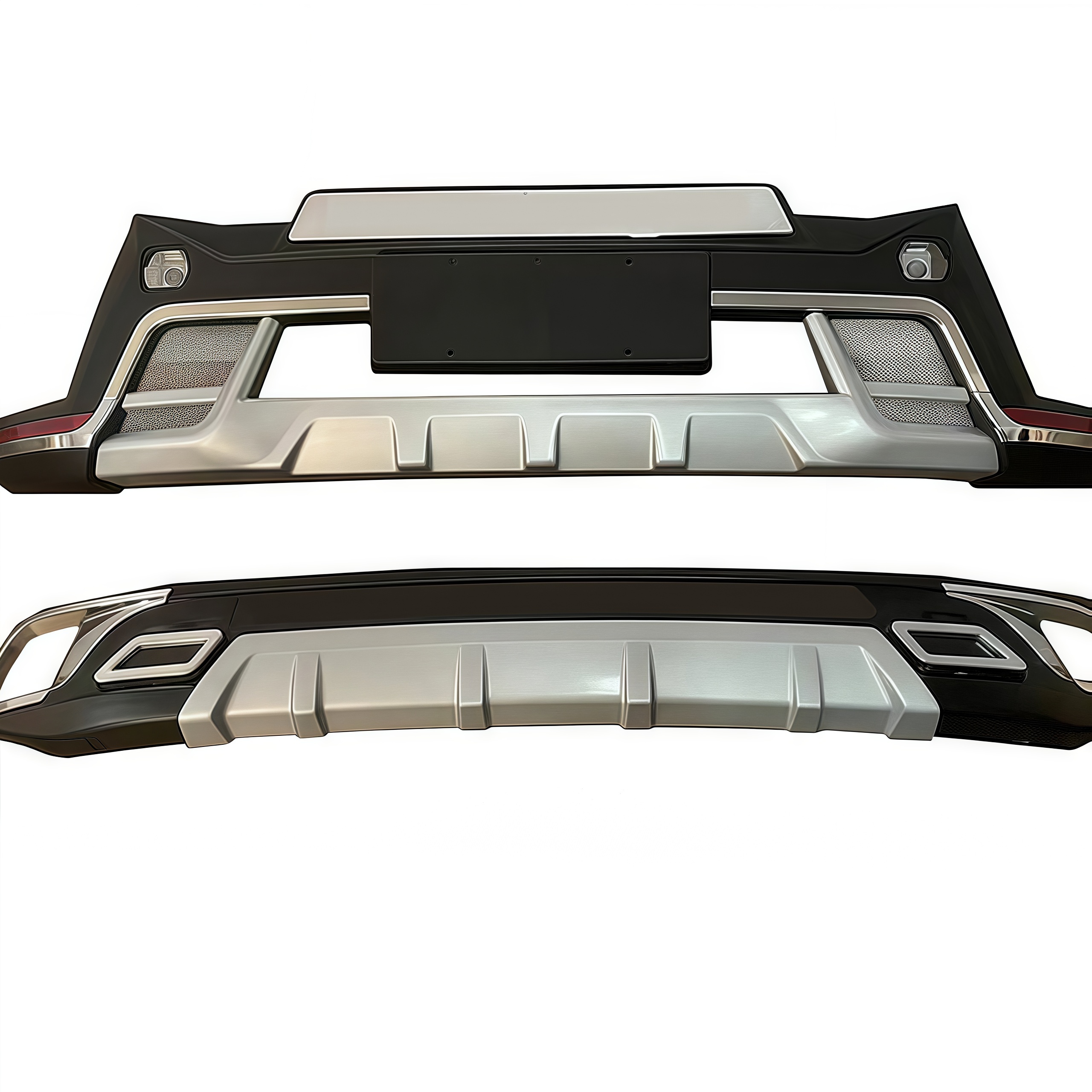 Auto Parts Bodykit Plastic Material Full Set Front and Rear Bumper Body Parts for Highlander 2012