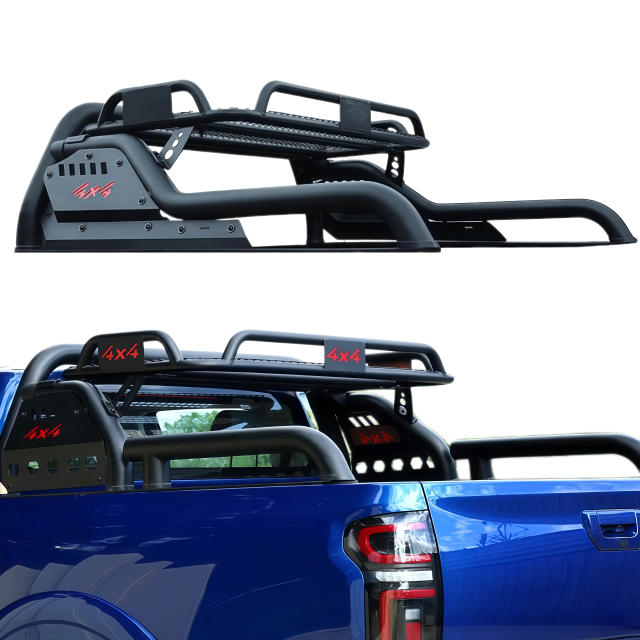 with Luggage Rack Universal Steel Anti Sport Roll Bars Rollbars for Triton L200 VW Amarok Mazda Bt50 Isuzu D-Max Hilux Revo Vigo Rocco
