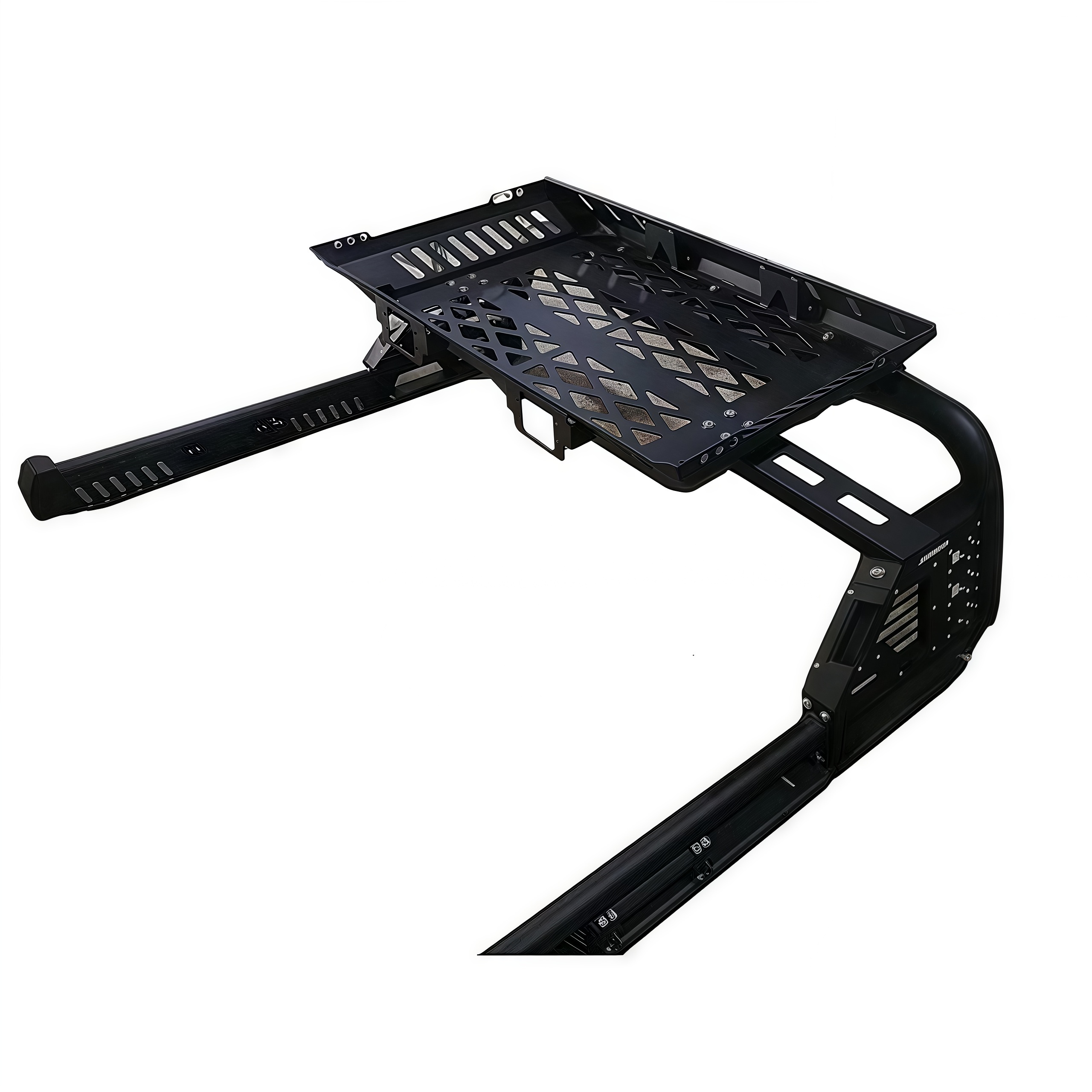 Hot Selling 4X4 Pickup Car Exterior Accessories Universal Steel Bed Rack Roll Bar with Basket for Triton Pickup Trucks Bed Bar