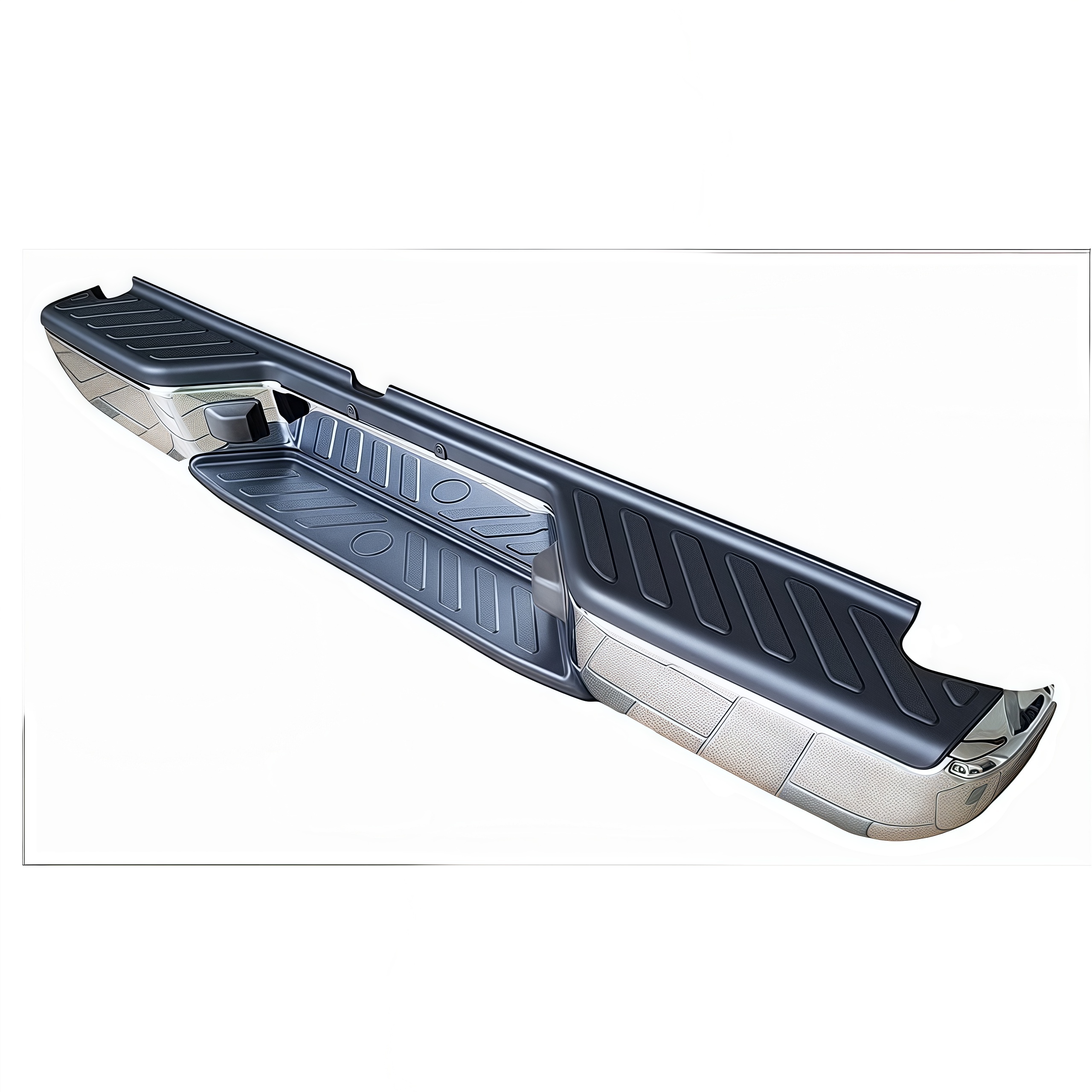 Hot Selling Rear Bumper Step Bar Auto Accessories Refitting Plastic Black/Silver Rear Bumper for Navara 2014